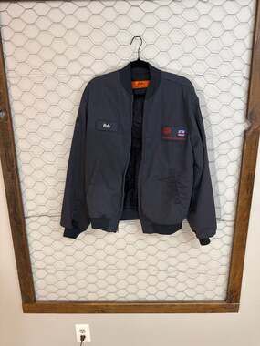 Vintage Cintas AAA Roadside Assistance Battery Service Bomber Work Jacket